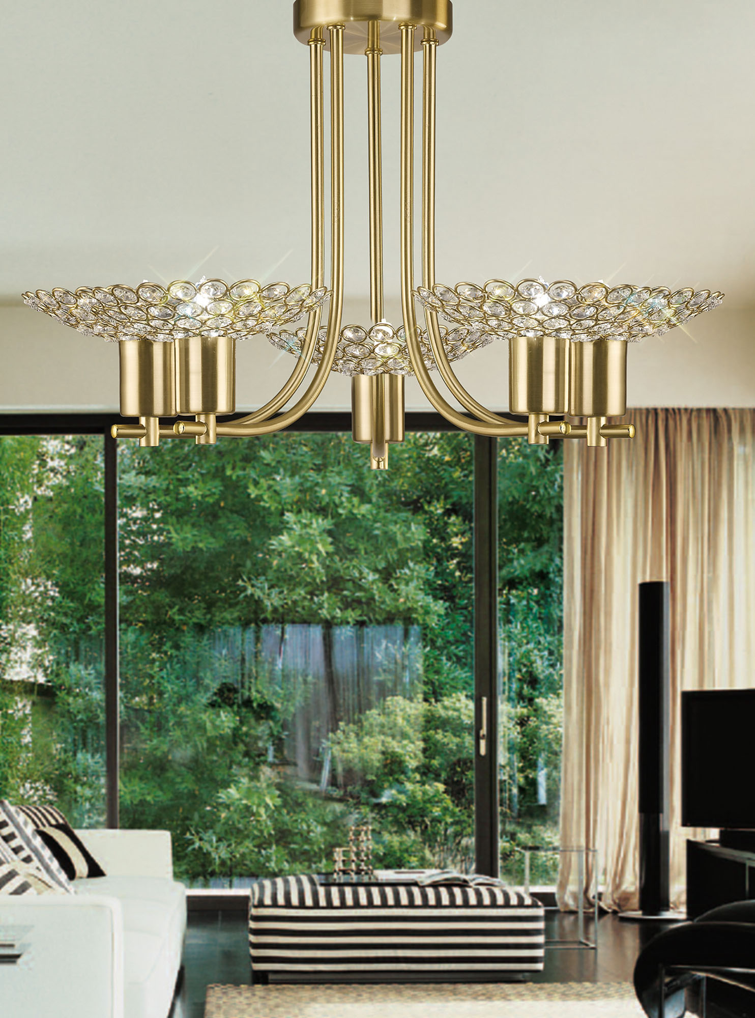 Ellen Crystal Ceiling Lights Diyas Flush Crystal Fittings Ellen Crystal Ceiling Lights Diyas Flush Crystal Fittings
